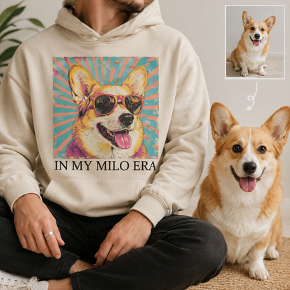 Custom Dog Face Sweatshirt Personalized Puppy Photo Hoodie Funny Gift for Pet Lovers THUC99