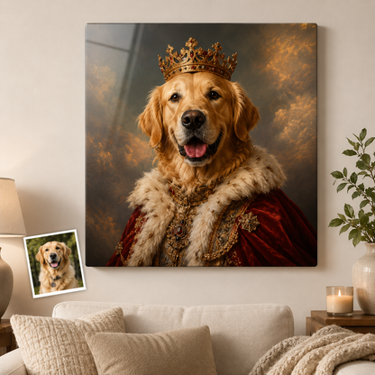 Custom Photo Dog Metal Wall Art Print – Personalized Pet Portrait Dog Gift THUC99