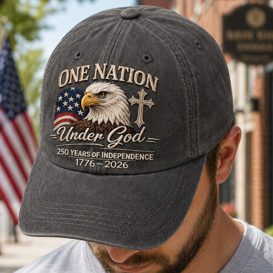 USA Semiquincentennial Embroidered Vintage Hat Celebrating 250 Years of Independence THUC99