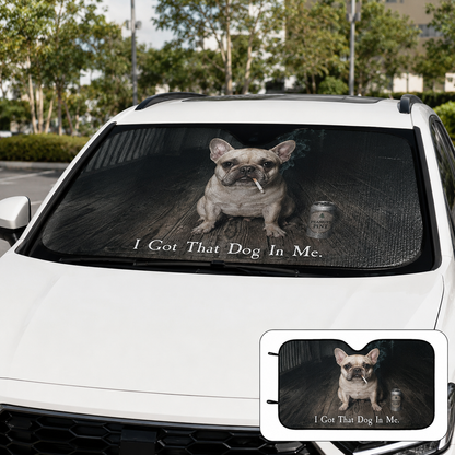 Personalized Pet Windshield Sun Shade, Custom Dog Photo Auto Cover, Cute Car Interior Accessory THUC99
