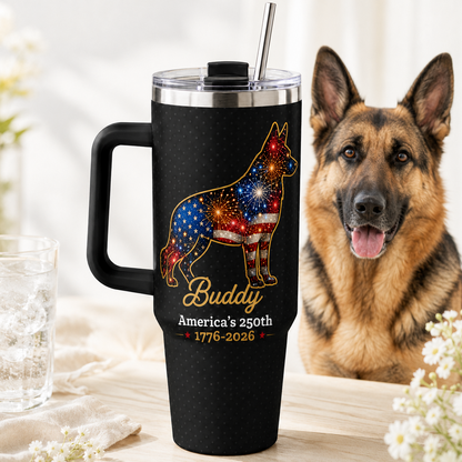 Custom Dog Memorial Photo 40oz Tumbler – Personalized Pet Loss Gift and Keepsake Cup THUC99 (Copy)