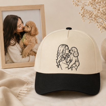 Personalized Pet Portrait Hat, Custom Dog Face Embroidery Hat, Pet Loss Gift THUC99