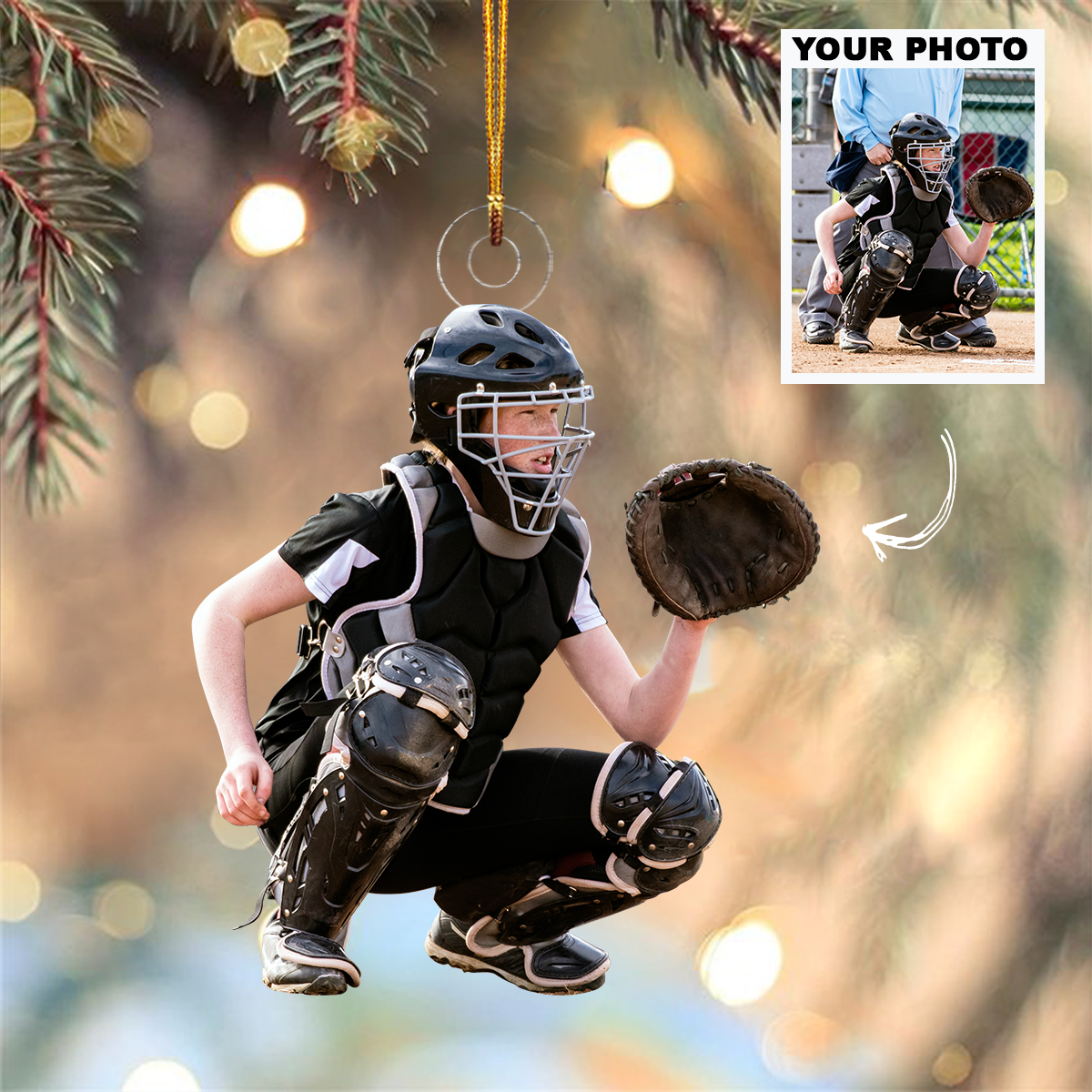 Custom Photo Horse Riding Equestrian Ornament | Custom Photo Family Acrylic Christmas Tree Decoration Gift THH22