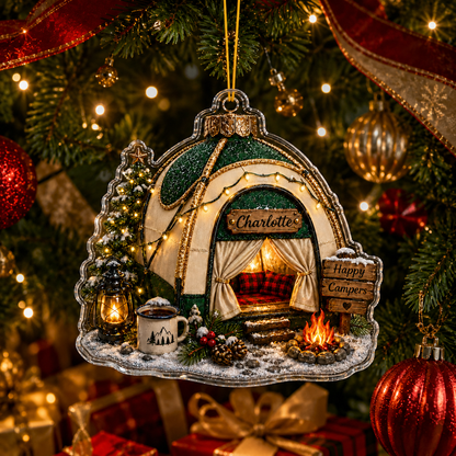 Camping Personalize Acrylic Twinkle Camp