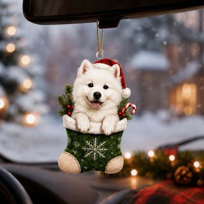 Dog Christmas Socks Samoyed