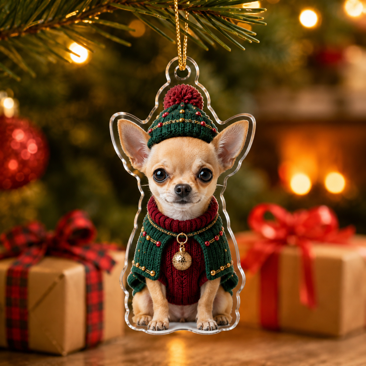 Dog Chrismast With Noel Sweater Chihuahua
