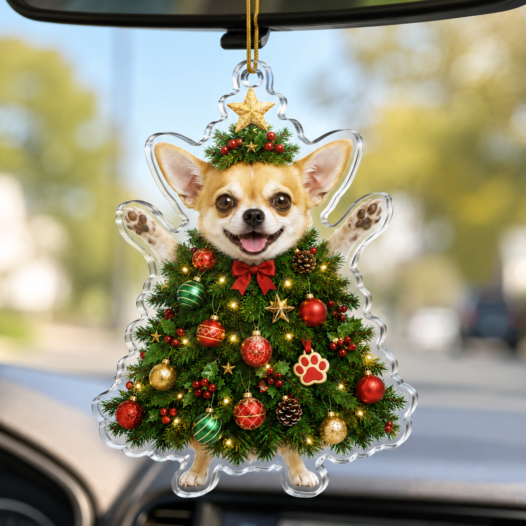 Dog Santa Tree Chihuahua