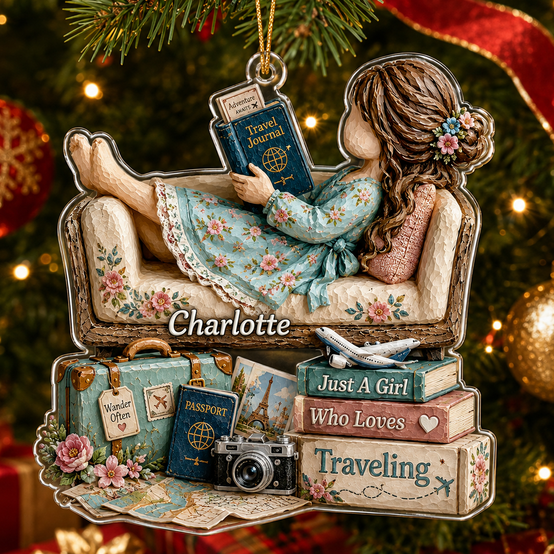 Personalized Just A Girl Hobby Travelling