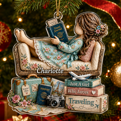 Personalized Just A Girl Hobby Travelling