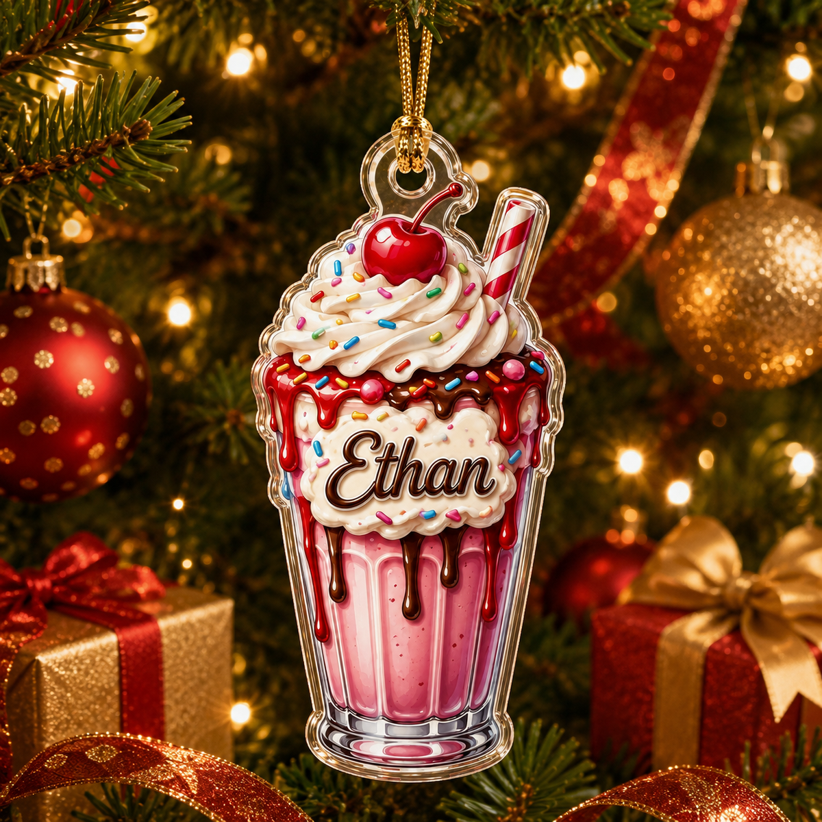 Custom Dessert Milkshake Acrylic