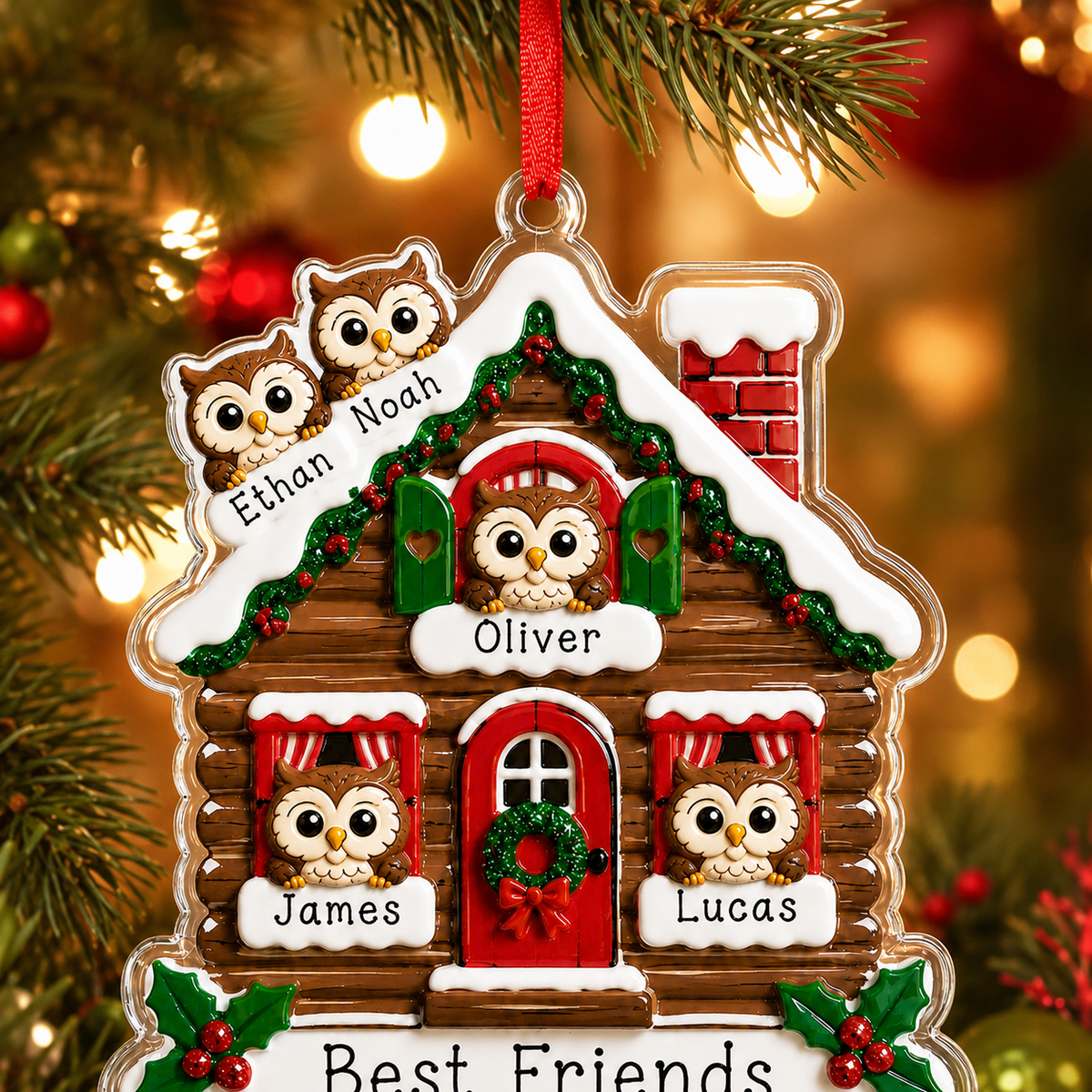 Christmas Animal House Owl