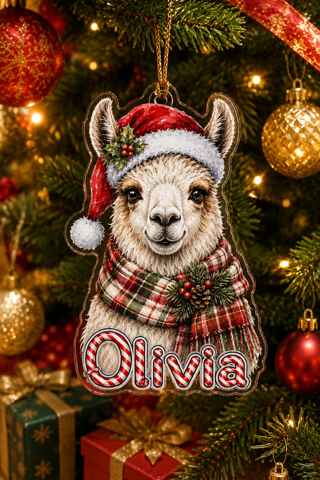Christmas Farm Animal Llama