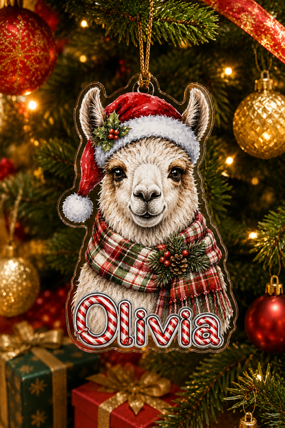 Christmas Farm Animal Llama