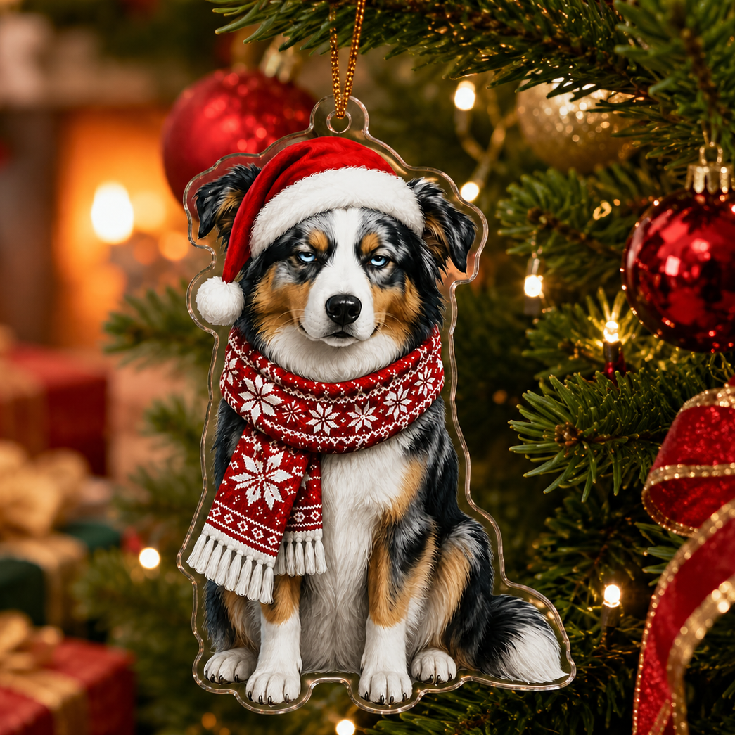 Dog Funny Christmas Australian Shepherd