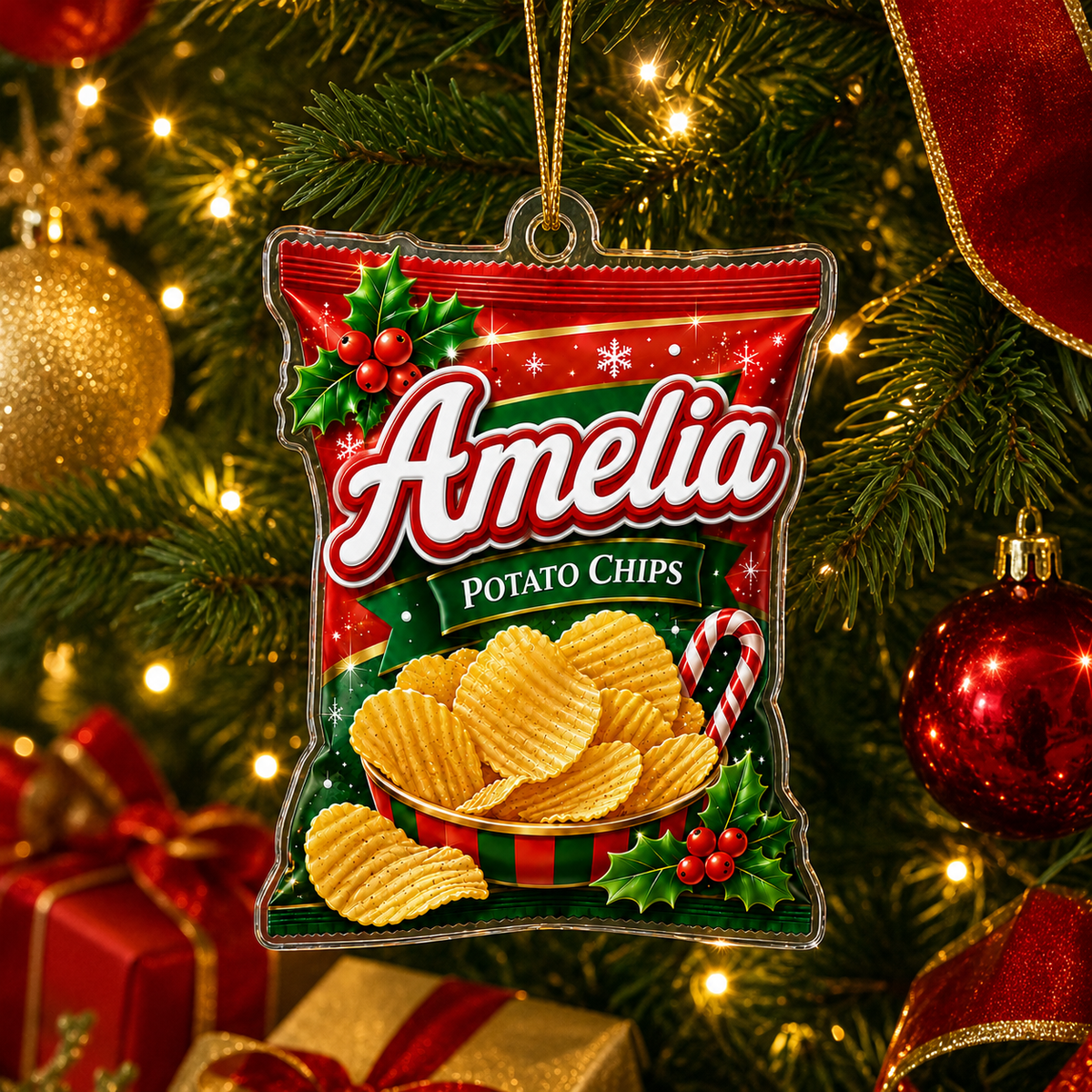 Custom Name Food Acrylic - Potato Chips