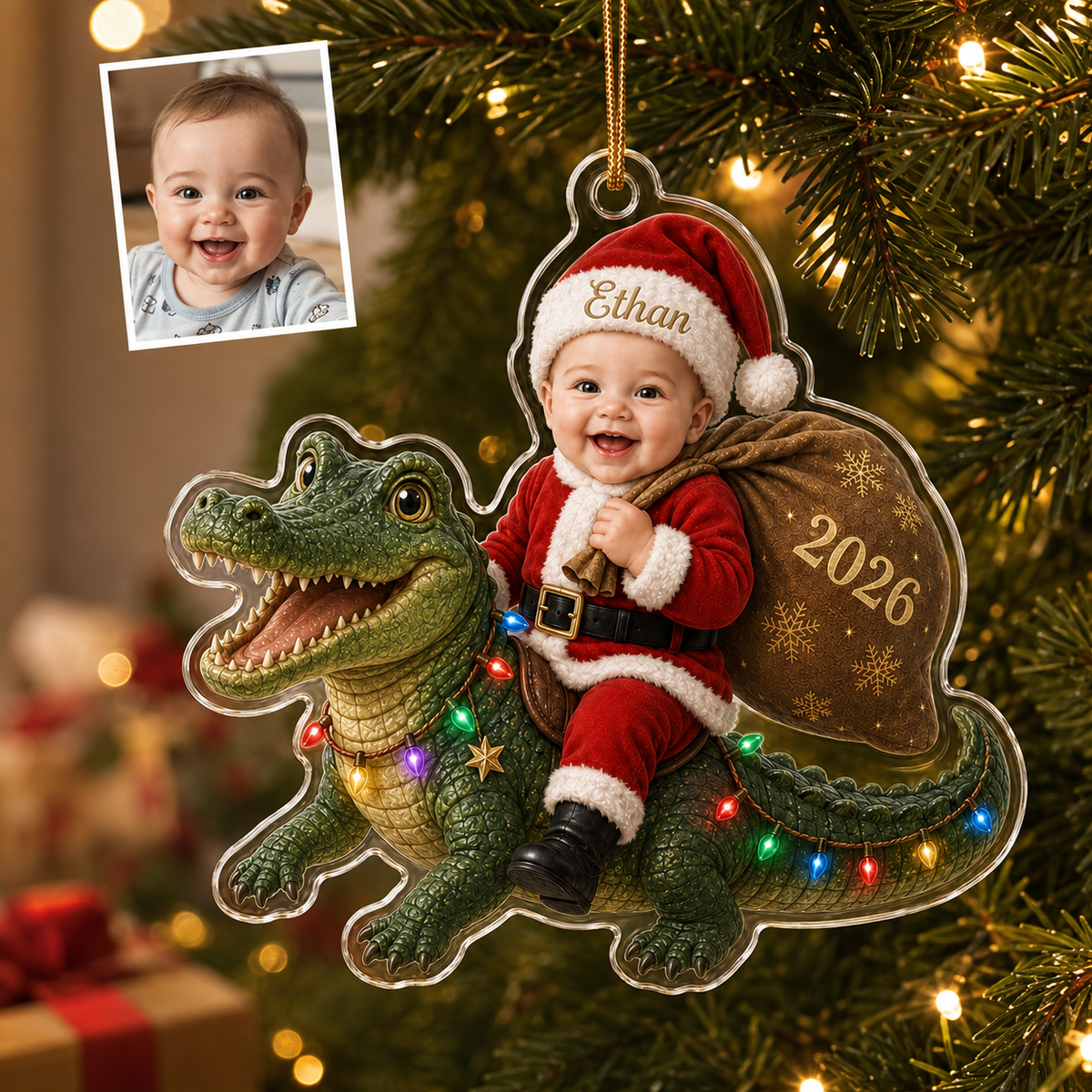 Custom Photo Baby Animal Crocodile
