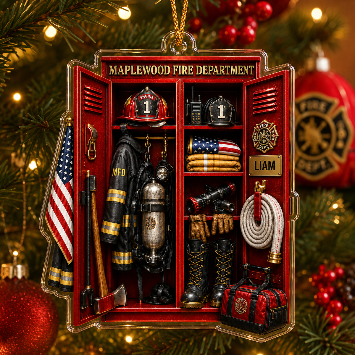 Maplewood Fire Dept Locker