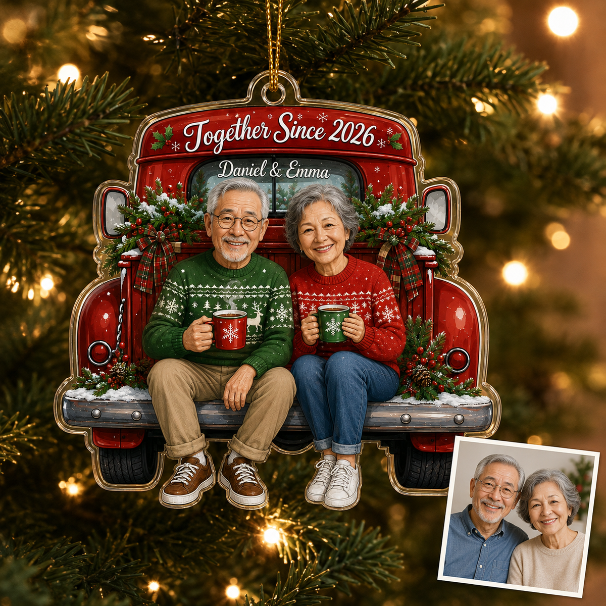 Family Memory Xmas Car