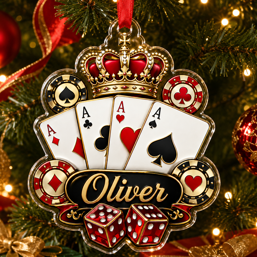 Pocker Custome Name Acrylic King Pocker