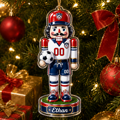 Sports Nutcracker Soccer Acrylic