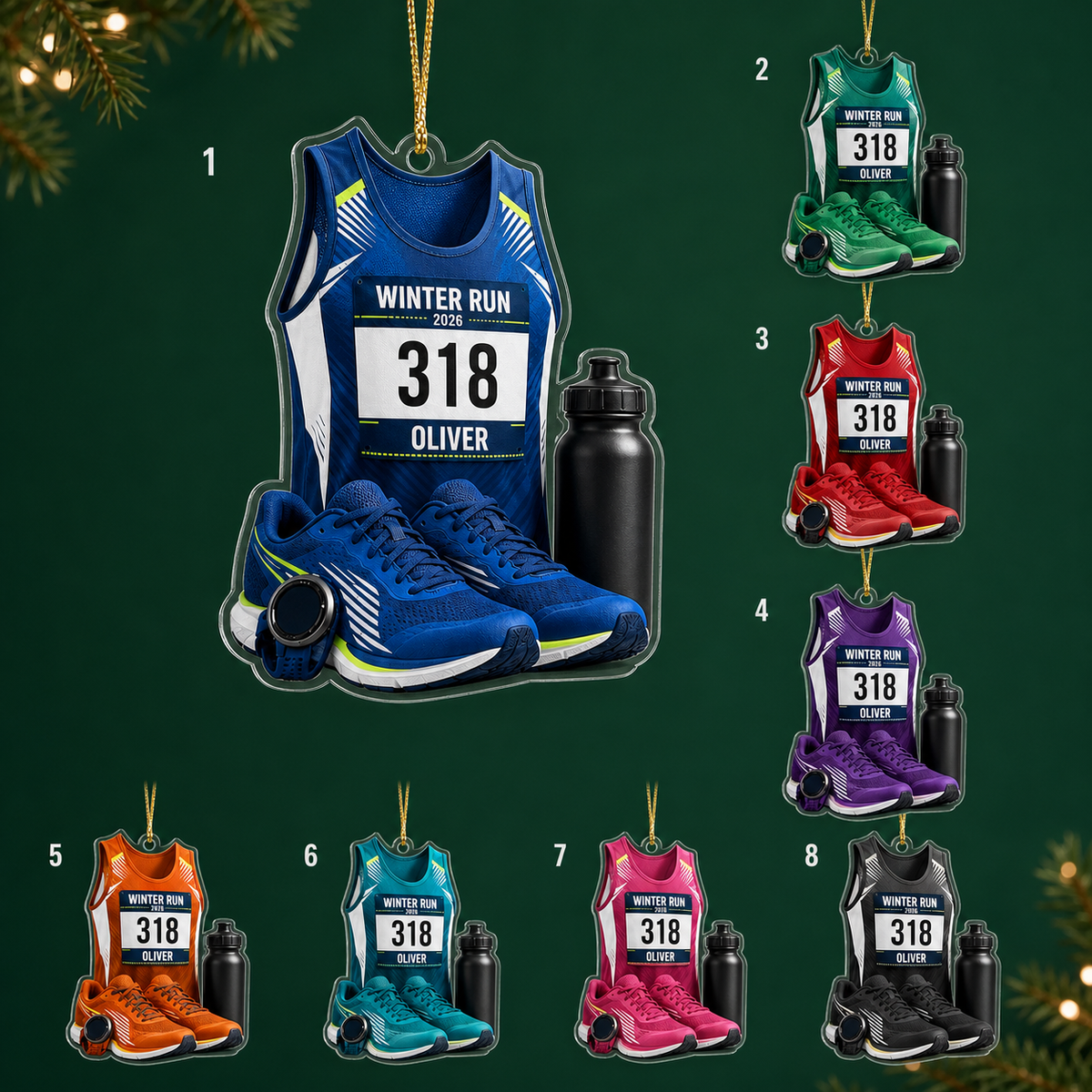 Custom Runner Acrylic - Winter Run Race Kit