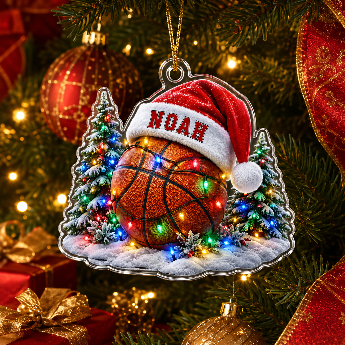 Custom Sports Christmas Acrylic - Baseball