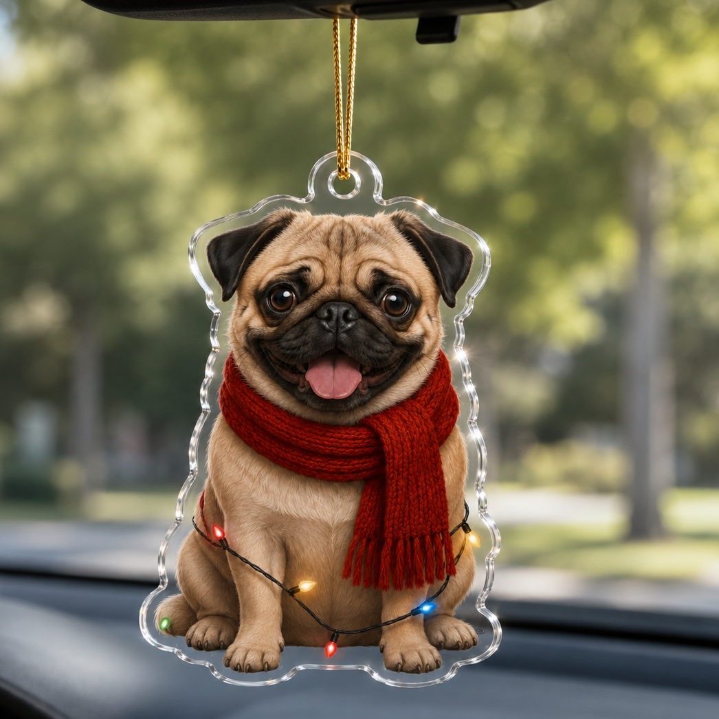 Dog Christmas Ledlight Pug
