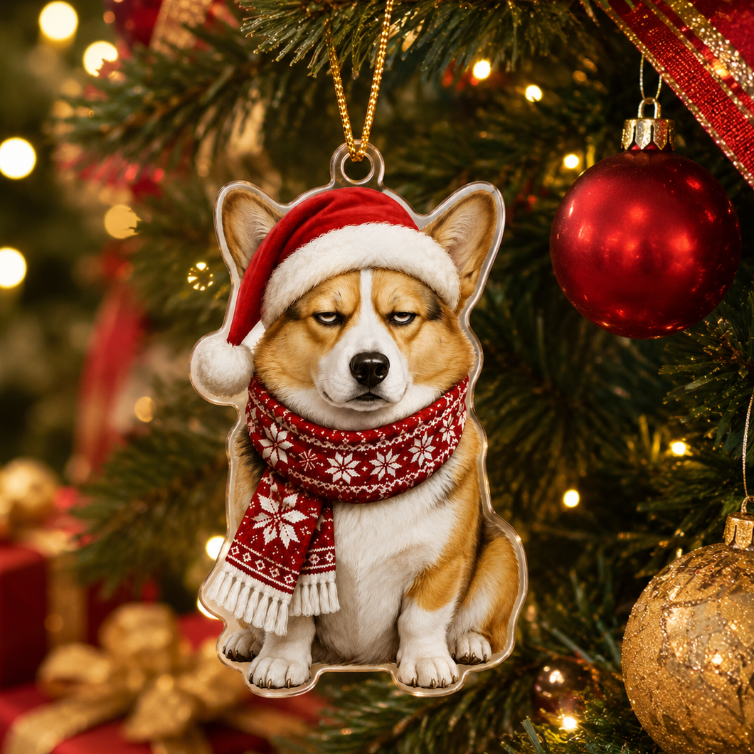 Dog Funny Christmas Corgy