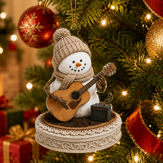 Snowman Hobbies Acrylic Playing Guitar