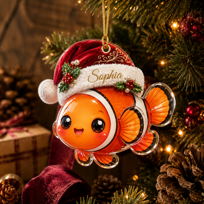 Animal With Santa Hat Clownfish