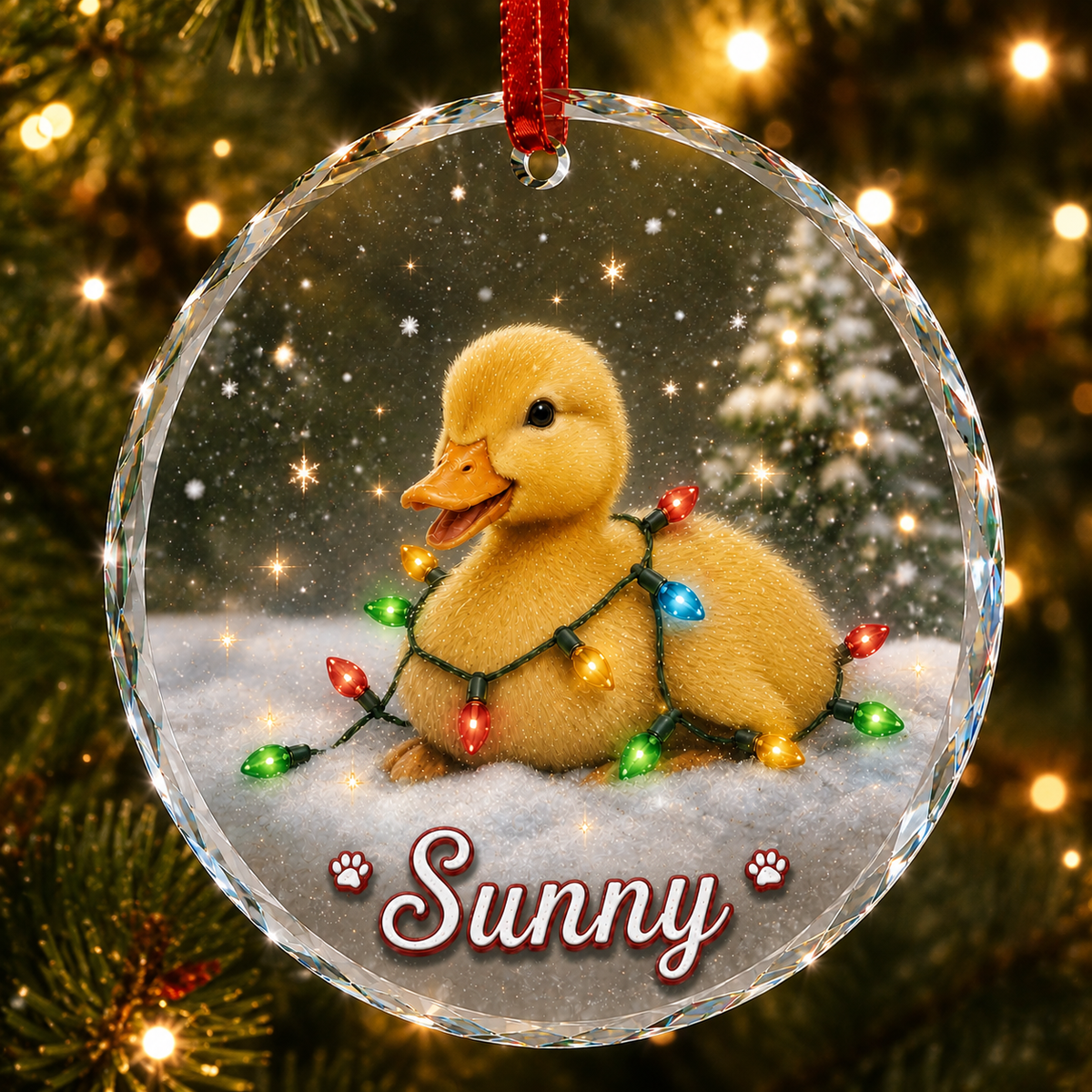 Glass Animal Led Light Duck