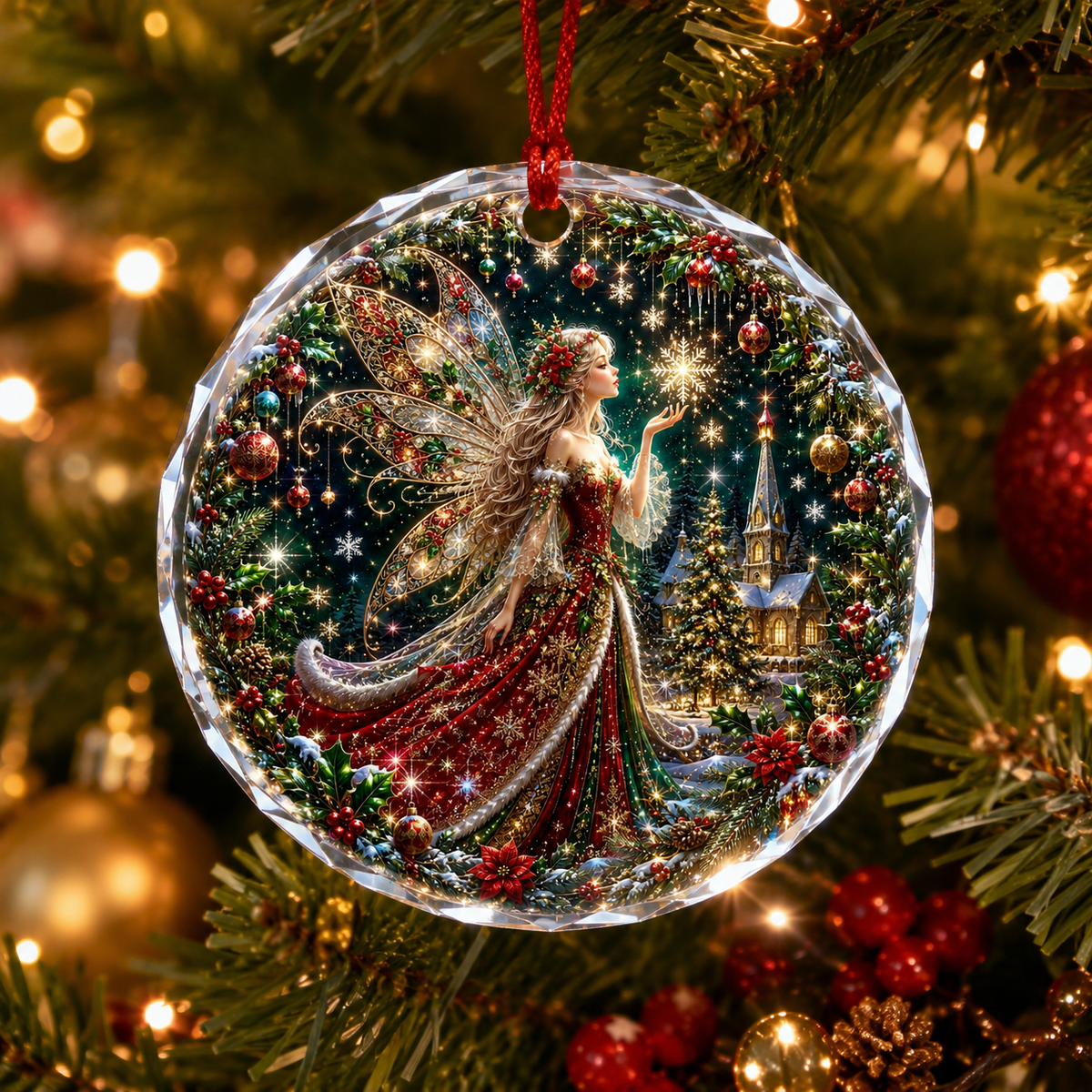 Fairy Glass Ornament Christmas Fairy