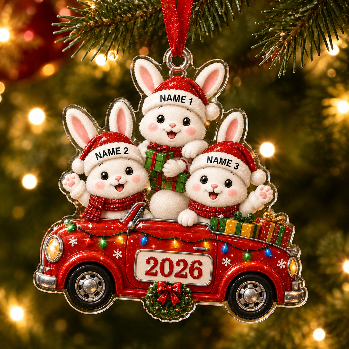 Custom Family Animal Car Rabbit