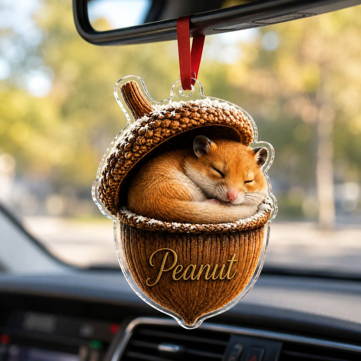 Animal Tree Decor Acrylic Hamster
