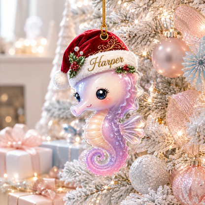 Animal With Santa Hat Seahorse