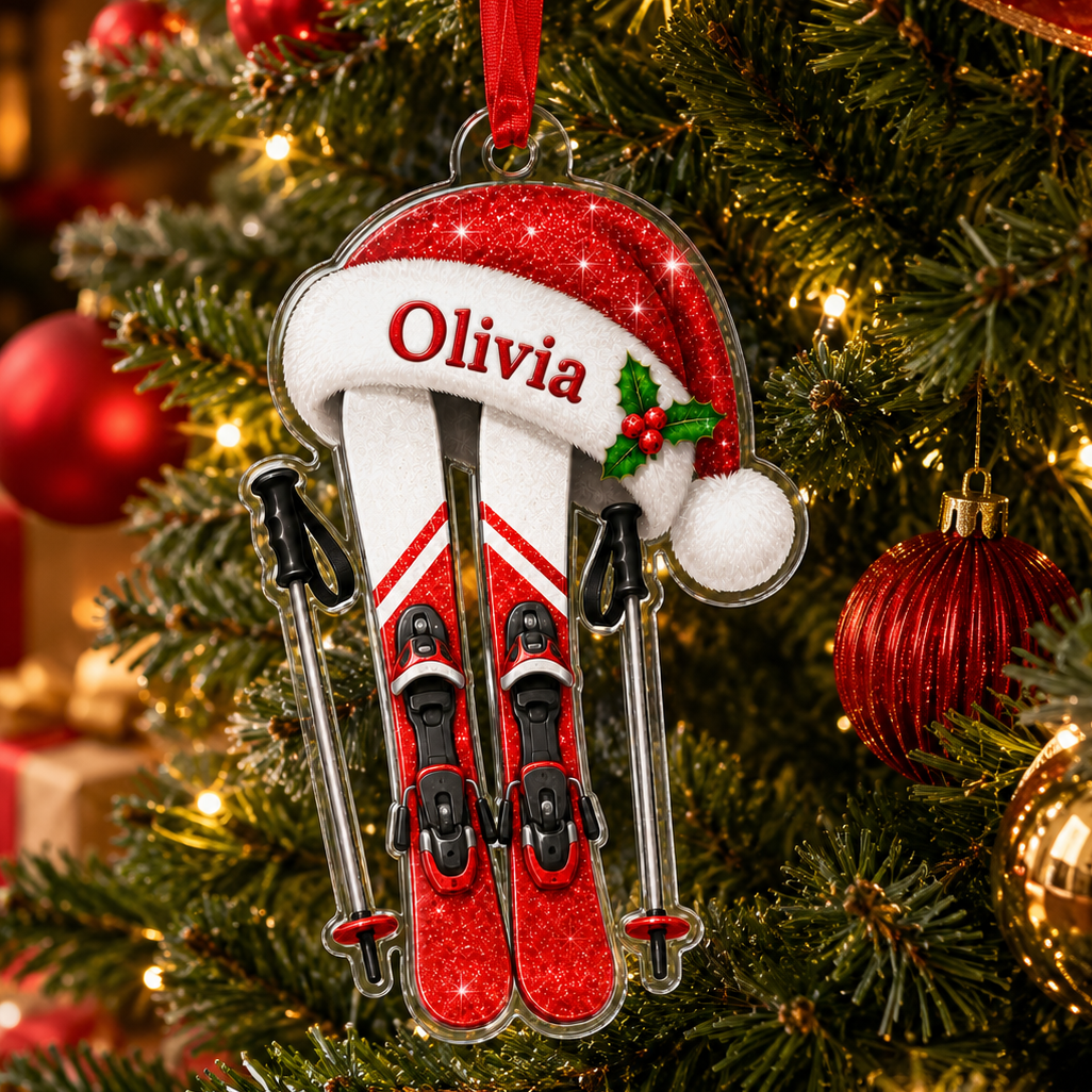 Sport Custome Name Acrylic Skiing