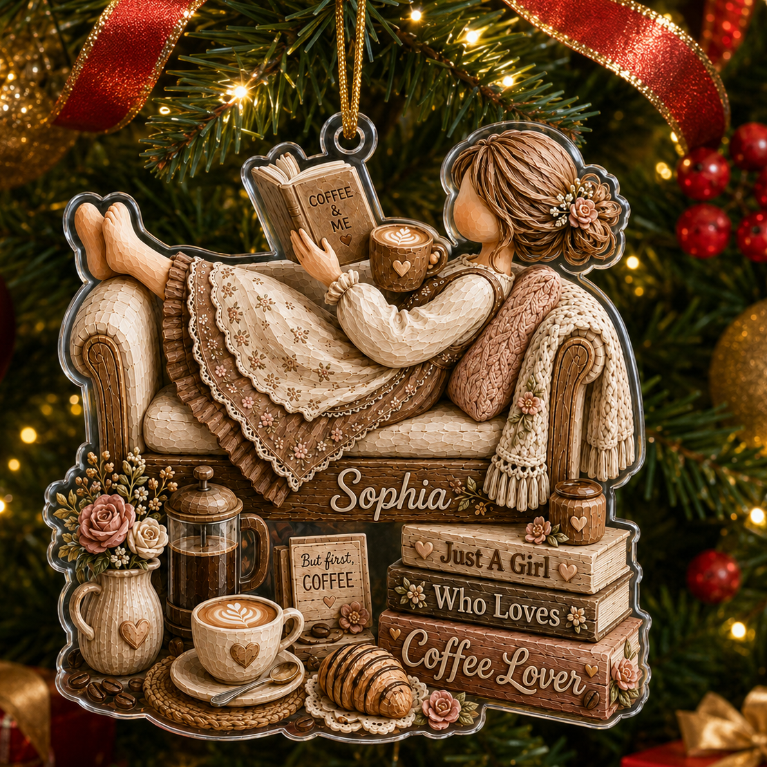 Personalized Just A Girl Hobby Coffee Lover