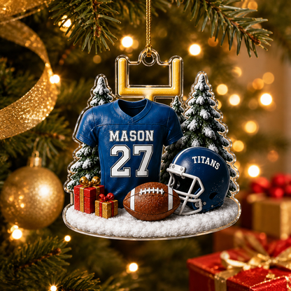 American Football Custome Name Acrylic Style 20