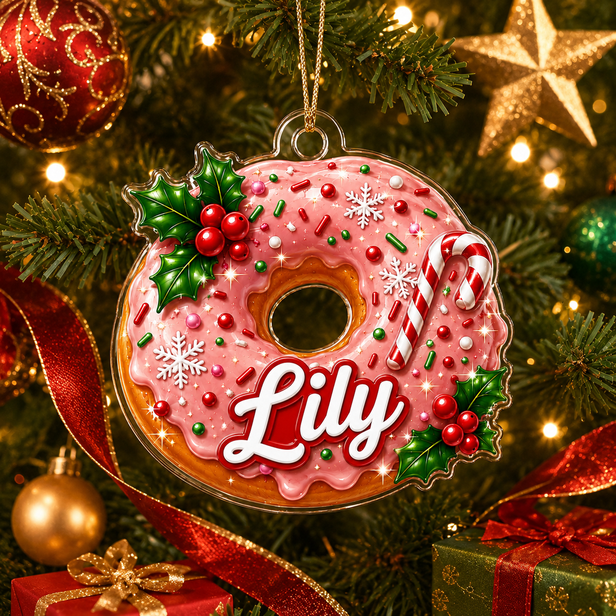 Custom Name Food Acrylic - Donut