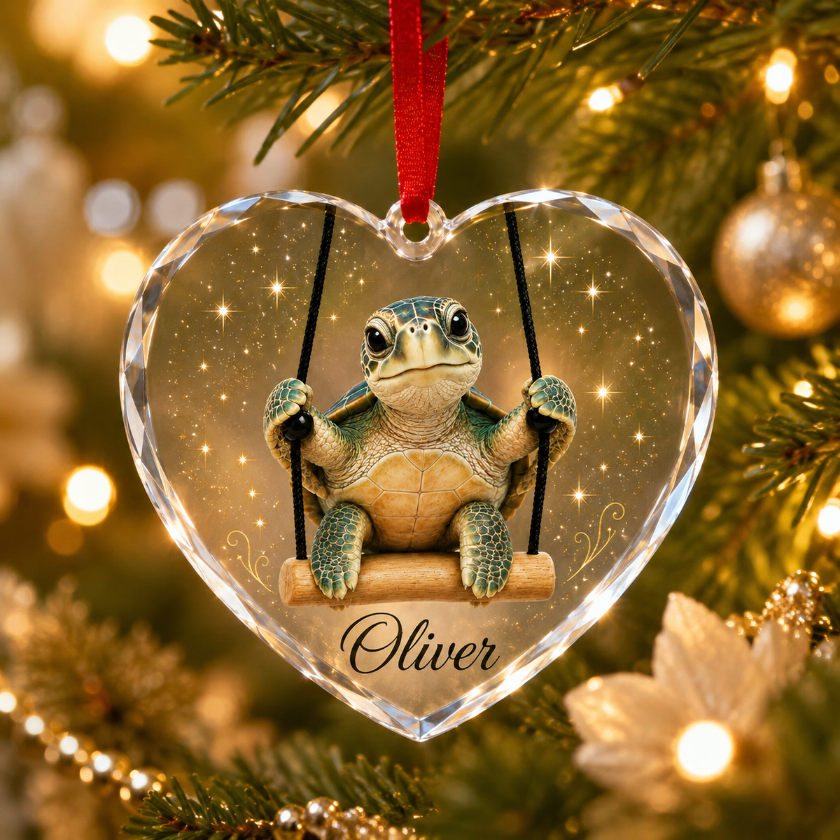 Animal Glass Ornament Sea Turtle