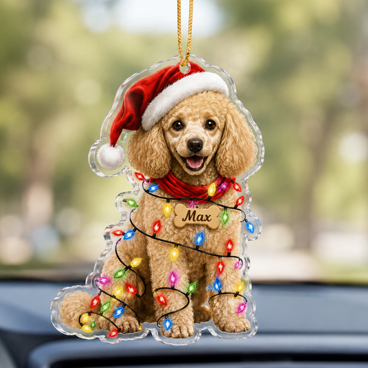 Dog Christmas Ledlight Poodle