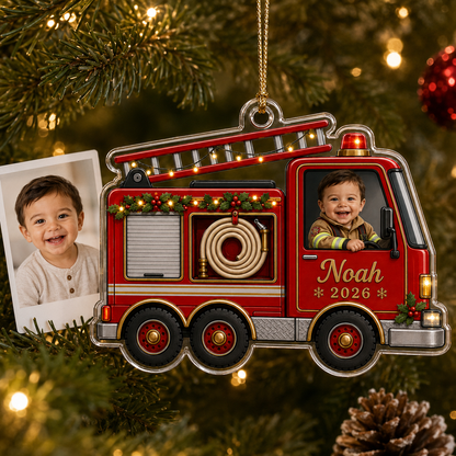 Baby Photo Fire Truck