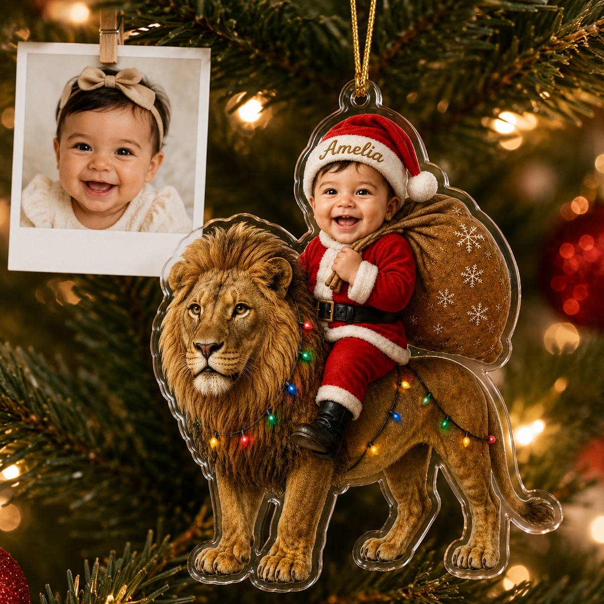 Custom Photo Baby Animal Lion