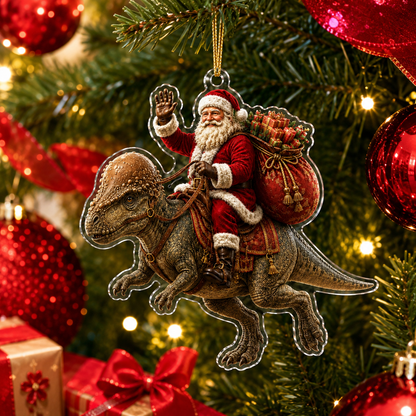 Dinosour With Santa Pachycephalosaurus