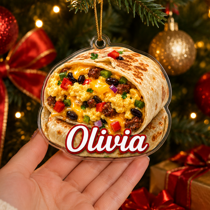 Breakfast Custom Name Breakfast Burrito Acrylic