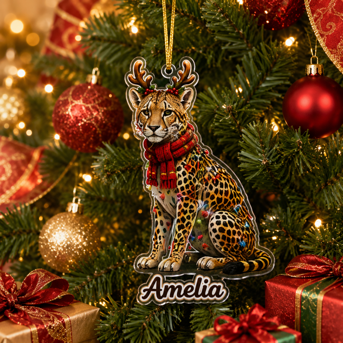 Christmas Animal Cheetah