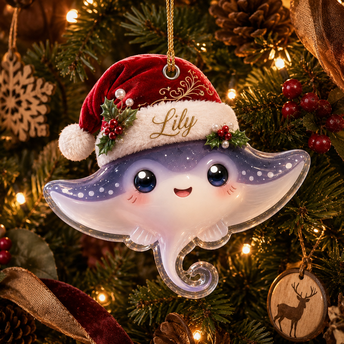 Animal With Santa Hat Stingray