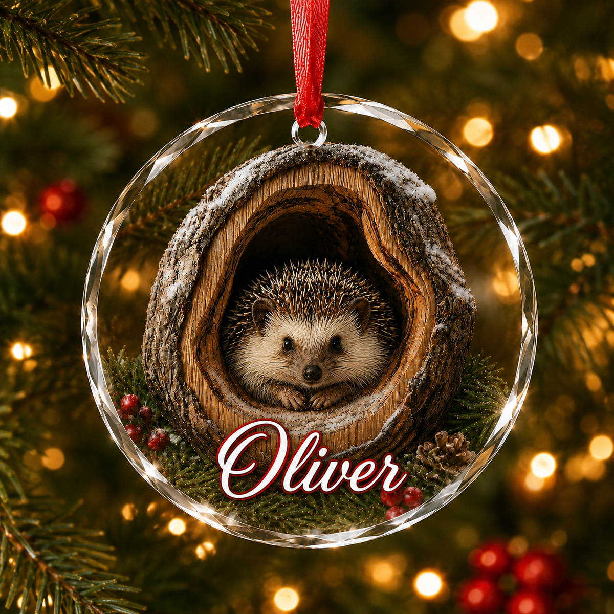 Glass ornament Animal Hedgehog