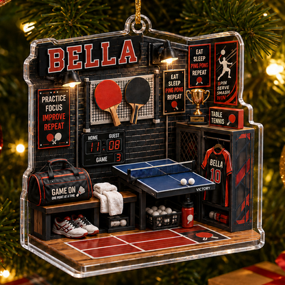 Sport Room Custome Name Acrylic Table Tennis