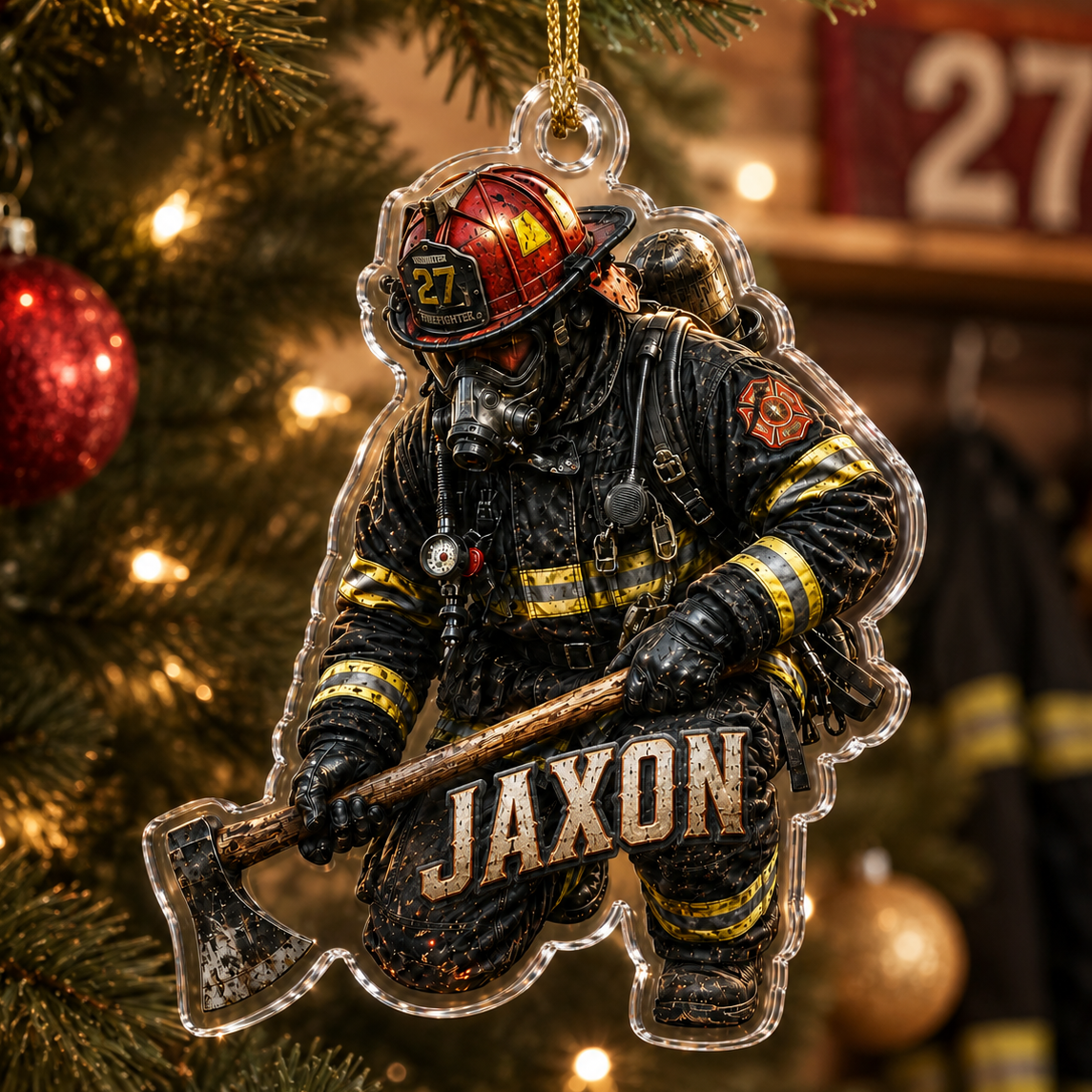 Firefighter With Axe